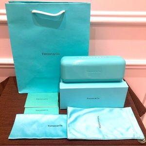 Authentic Tiffany & Co. glasses case with accessories